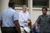 Jonathan Lehrer leaves court after being denied bail on charges related to the killings of Canadian businessman Daniel Langlois and his partner, Dominique Marchand, in Roseau, Dominica, Thursday, April 18, 2024. Lehrer and another man face charges of murdering the couple, who were discovered in a burnt-out car last December. (AP Photo/Clyde Jno Baptiste)