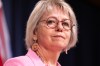 B.C. provincial health officer Dr. Bonnie Henry provides the latest update about the hantavirus during a news conference in the press theatre at the legislature in Victoria, B.C., on Monday May 11, 2026. THE CANADIAN PRESS/Chad Hipolito