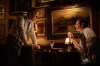 This image released by Netflix shows Guy Pearce as Rupert Murdoch, left, and Jack O'Connell as Larry Lamb, in a scene from 