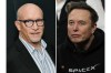This combination of images show filmmaker Alex Gibney, left, and Elon Musk. (AP Photo)