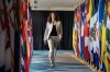 Alberta Premier Danielle Smith arrives ahead of the First Ministers Meeting with Prime Minister Mark Carney in Charlottetown on Thursday July 23, 2026. THE CANADIAN PRESS/Darren Calabrese
