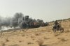 This photo released the Azaward Liberation Front (FLA) shows what they say is the aftermath of an attack by FLA separatist and jihadist militants in Gao, northern Mali Saturday, July 18, 2026, (Azaward Liberation Front via AP)