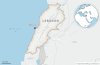 This is a locator map for Lebanon with its capital, Beirut. (AP Photo)