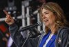 Alberta Premier Danielle Smith delivers a speech celebrating Alberta Day in Calgary on Sunday, Aug. 30, 2026.THE CANADIAN PRESS/Jeff McIntosh