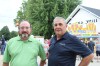 Cam Dahl, left, general manager of Manitoba Pork and Rick Prejet, chair of Manitoba Pork, pose for a photo at the Iowa State Fair in Des Moines, Iowa, after they met with their American counterparts, on Friday, Aug. 14, 2026. THE CANADIAN PRESS/Kelly Geraldine Malone