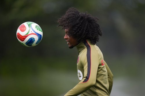 Canada's Jayden Nelson participates in a FIFA World Cup soccer training session, in Vancouver, on Thursday, June 25, 2026. THE CANADIAN PRESS/Darryl Dyck