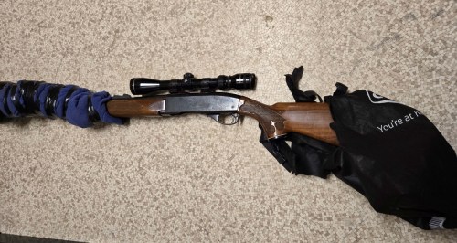 The firearm seized by RCMP after an assault in a Souris home last week. (Supplied)
