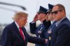 President Donald Trump boards Air Force One, Saturday, Sept. 26, 2026, at Joint Base Andrews, Md. (AP Photo/Julia Demaree Nikhinson)