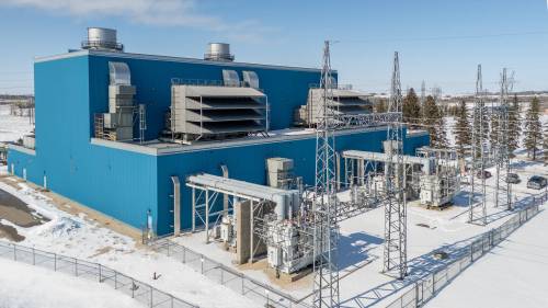 The Brandon Generating Station &mdash; where the gas turbines are expected to be installed &mdash; is shown in this file photo from March. (File)