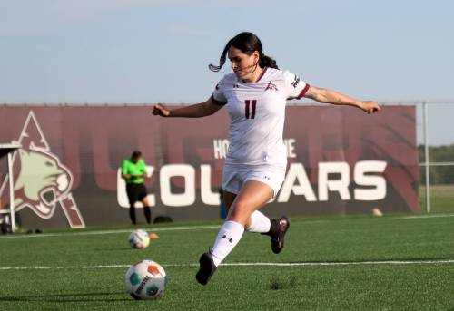 Kiyanna Arevalo is back for one more year after an all-conference season with the Assiniboine College Cougars in 2025. (Thomas Friesen/The Brandon Sun)