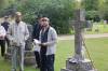 Keith Waterfield portrays Peter Middleton during Gossip in the Graveyard at the Brandon Municipal Cemetery on Saturday evening. Middleton was a horticulturist, parks board member, alderman and advocate for the beautification of Brandon. (Abiola Odutola/The Brandon Sun)