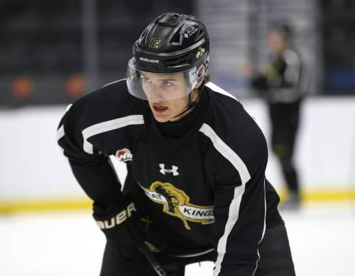 Third-year defenceman Nigel Boehm is the most senior returnee to this season&rsquo;s Brandon Wheat Kings blue-line. (Perry Bergson/The Brandon Sun) Sept. 14, 2026