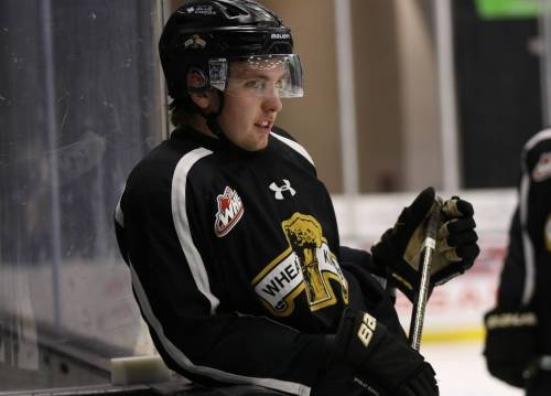 Brandon Wheat Kings defenceman Cameron Allard said the bus trips out and back from the West Coast were a little too much of a good thing, and is happy they're flying to Prince George, where the bus will meet them. (Perry Bergson/The Brandon Sun)