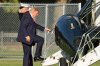 President Donald Trump boards Marine One on the Ellipse near the White House, Friday, Sept. 18, 2026, in Washington. (AP Photo/Alex Brandon)