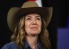 Alberta Premier Danielle Smith looks on during the announcement of the Northern Shield pipeline proposal in Calgary, Monday, July 6, 2026. THE CANADIAN PRESS/Jeff McIntosh