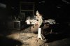 A man walks inside a damaged sponge factory in Sanaa, Yemen, Sunday, Oct. 4, 2026. (AP Photo/Osamah Abdulrahman)