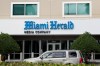 FILE - The Miami Herald newspaper office building is seen on Feb. 13, 2020, in Doral, Fla. (AP Photo/Wilfredo Lee, File)