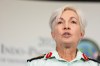 Gen. Jennie Carignan speaks during a press conference while attending the 28th annual Indo-Pacific Chiefs of Defence Conference in Victoria, on Wednesday, Sept. 2, 2026. THE CANADIAN PRESS/Chad Hipolito