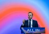 Minister of Artificial Intelligence and Digital Innovation Evan Solomon speaks during All-In 2026, an artificial intelligence (AI) conference in Montreal on Wednesday, Sept. 16, 2026. THE CANADIAN PRESS/Christinne Muschi