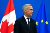 Prime Minister Mark Carney participates in a joint news conference with President of the European Parliament Roberta Metsola, not shown, at the European Parliament in Strasbourg, France, on Thursday, Sept. 17, 2026. THE CANADIAN PRESS/Justin Tang