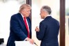 Canada’s Prime Minister Mark Carney speaks with U.S. President Donald Trump at the G7 working luncheon, during the G7 summit in Evian-les-Bains, France, on Tuesday, June 16, 2026. THE CANADIAN PRESS/Christopher Katsarov