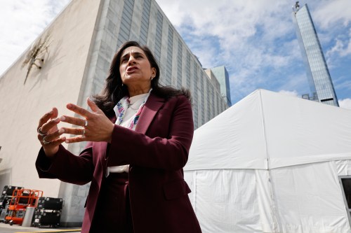 Canadian Foreign Minister Anita Anand speaks outside United Nations headquarters during the 81st session of the United Nations General Assembly, Tuesday, Sept. 22, 2026. (AP Photo/Stefan Jeremiah)