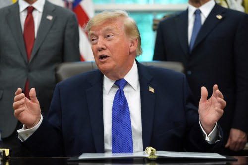 President Donald Trump speaks in the Oval Office of the White House, Monday, Sept. 28, 2026, in Washington. (AP Photo/Alex Brandon)