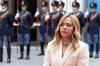Italian Prime Minister Giorgia Meloni waits to meet Slovenian Prime Minister Janez Jansa, at Palazzo Chigi in Rome, Monday Oct. 5, 2026 (Mauro Scrobogna/LaPresse via AP)