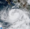 This satellite image from the National Oceanic and Atmospheric Administration shows Hurricane Rachel in the Pacific Ocean on Wednesday, Sept. 30, 2026. (National Oceanic and Atmospheric Administration via AP)