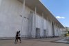 Visitors walk at The John F. Kennedy Center for the Performing Arts, Sunday, Sept. 6, 2026, in Washington. (AP Photo/Jose Luis Magana)