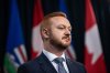 Alberta Minister of Justice Mickey Amery announces proposed changes to several pieces of democratic process legislation, in Edmonton on Tuesday April 29, 2025. THE CANADIAN PRESS/Jason Franson