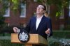 Britain's Prime Minister Andy Burnham gives a speech during a reception at 10 Downing Street, London, Monday Sept. 21, 2026, to recognise the contribution of organisations and volunteers who supported communities across the UK this summer, through the recent heatwaves, wildfires and other emergencies. (Jonathan Brady/Pool Photo via AP)
