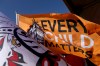 The Manitoba government is acquiring the campground where students who died at a residential school were buried. Every Child Matters flag during the second annual South Island Powwow at Royal Athletic Park in Victoria, Saturday, Sept. 30, 2023. THE CANADIAN PRESS/Chad Hipolito