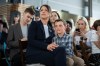 B.C. Conservative Party leadership candidate Caroline Elliott watches a speaker during leadership election night in Vancouver, on Saturday, May 30, 2026. THE CANADIAN PRESS/Ethan Cairns