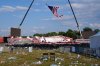 FILE - A campaign rally site for Republican presidential candidate former President Donald Trump is empty and littered with debris on July 13, 2024, in Butler, Pa. (AP Photo/Evan Vucci, File)