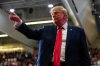 President Donald Trump departs after speaking during a campaign rally at McMorran Place Sports and Entertainment Center, Sunday, Oct. 25, 2026, in Port Huron, Mich. (AP Photo/Julia Demaree Nikhinson)
