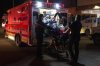 Paramedics load an injured person into an ambulance at the Wainwright Health Centre as injured military members are treated after a fire at CFB Wainwright, outside of Wainwright, Alta., on Saturday, Oct. 17, 2026. THE CANADIAN PRESS/John Ulan