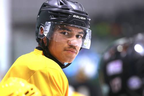 Brandon Wheat Kings forward Kris Muissu of St. Petersburg, Russia is enjoying his first hockey experience in Canada as he gets more accustomed to speaking English and adjusts to a different style of the game. (Perry Bergson/The Brandon Sun)
                                Oct. 3, 2026