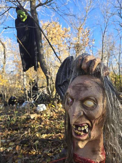 The Haunted Forest near Rivers is not for the faint of heart when visitors enter the woods during Scare Time. (Supplied)