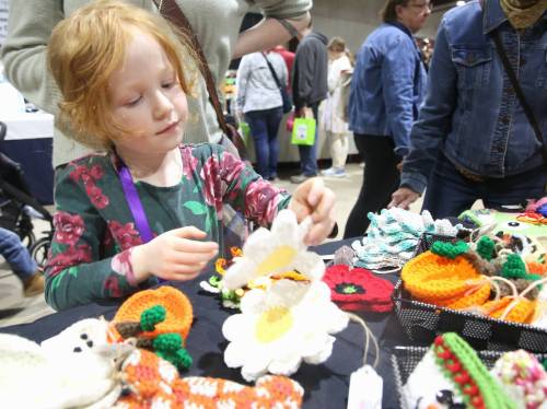 Alice McLean is shown in 2022 at the 33rd The Big One Arts and Crafts Sale. The second weekend of the 37th edition will be held at the Keystone Centre on Saturday and Sunday. (File)