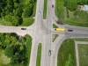 Vehicles negotiate the intersection of Braecrest Drive and 18th Street North in Brandon. A long-anticipated roundabout for the intersection will go to tender later this fall. (Tim Smith/The Brandon Sun files)