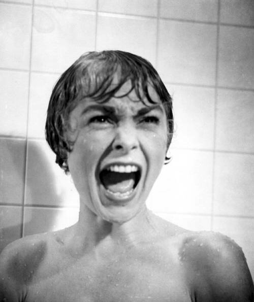 Janet Leigh is shown in a scene from 1960's 