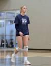 Brandon University libero Brooklyn Pratt leads the country with six digs per set through the opening weekend Canada West women's volleyball. (Thomas Friesen/The Brandon Sun)