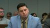 In this frame grab from video, Miguel Salguero-Olivares, who is on trial for the murder and rape of University of North Carolina student Faith Hedgepeth, listens to the prosecution's opening argument at a courthouse in Durham, N.C., on Wednesday, Oct. 7, 2026. (Network Pool/via AP)