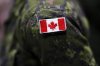 A Canadian soldier takes part in an announcement in Petawawa, Ont., on Thursday, Oct. 19, 2023. THE CANADIAN PRESS/Sean Kilpatrick