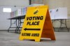 A voting sign to be used for the 2026 Alberta Referendum in Edmonton, Alta., on Thursday, Sept. 3, 2026. THE CANADIAN PRESS/James Maclennan