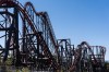 The X2 roller coaster is seen at Six Flags Magic Mountain in Valencia , Calif., Wednesday, Sept. 23, 2026. (AP Photo/Jae C. Hong)