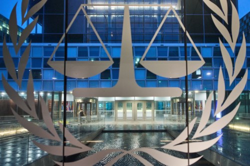 FILE — The International Criminal Court (ICC) is seen on Dec. 9, 2025, in The Hague, Netherlands. (AP Photo/Peter Dejong, Pool, File)