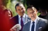 Manitoba premier Wab Kinew listens as Mike Moyes, minister of environment and climate change, announces funding for geothermal heating in new developments at the University of Manitoba in Winnipeg, Wednesday, Sept. 9, 2026. THE CANADIAN PRESS/John Woods