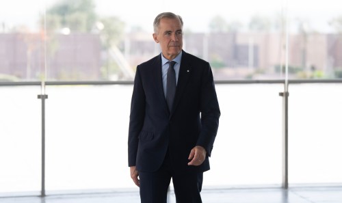 Prime Minister Mark Carney walks to a news conference in Istanbul, Turkey Friday, Oct. 23, 2026. THE CANADIAN PRESS/Adrian Wyld